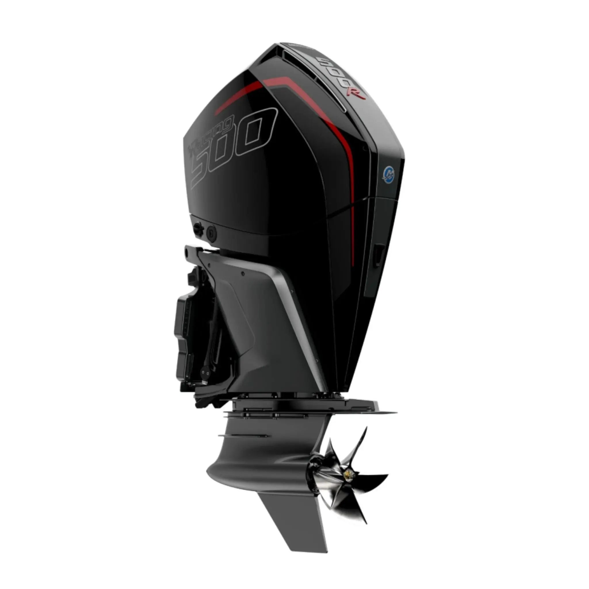 Mercury Racing 500R V8 R500 L / XL / XXL / C AMS 4 Zamanlı Süperşarjlı Yüksek Performans Uzun, Extra Uzun & Ultra Uzun Şaft Dıştan Takma Deniz Motoru Mercury